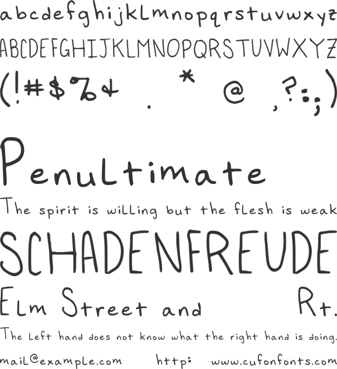 Foxed Inn font preview