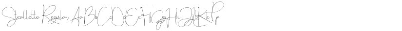 Stealletto Regular font