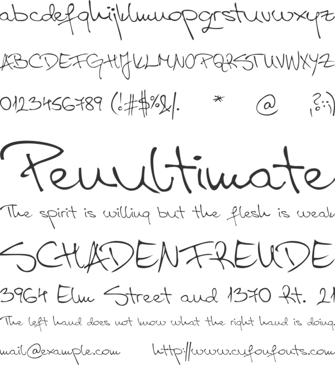 Aspades font preview