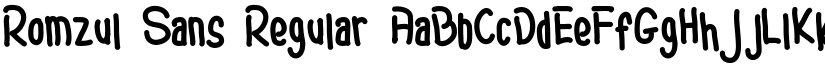 Romzul Sans font download