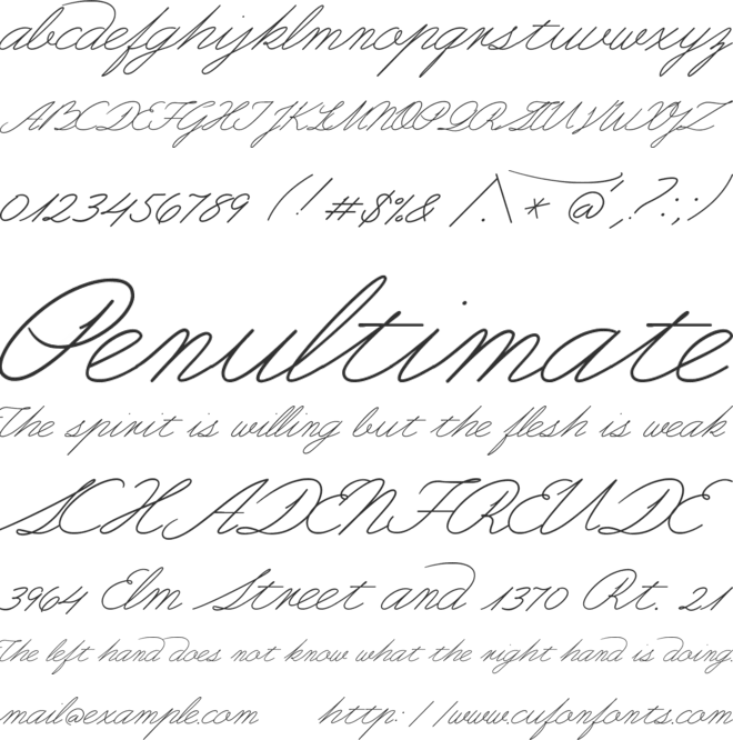 Guayaquil1800 font preview
