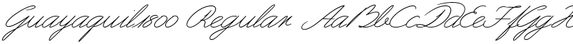 Guayaquil1800 font download