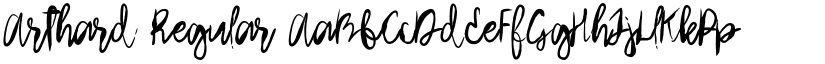 Arthard Regular font