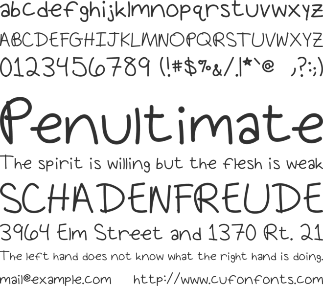 Apes On Parade font preview