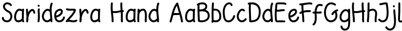 Saridezra font download