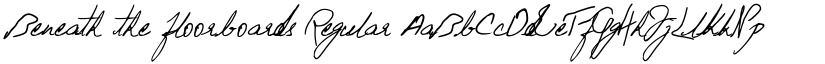 Beneath_the_floorboards Regular font