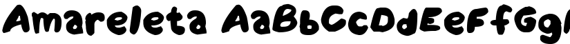 Amareleta font