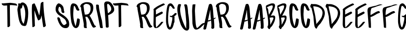 tom script Regular font