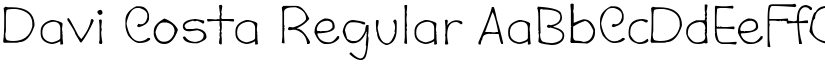 Davi Costa Regular font