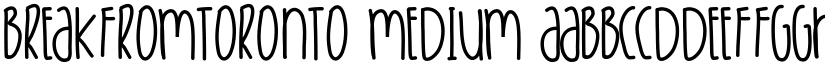 BreakFromToronto font download