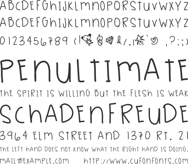 SeaGreen font preview