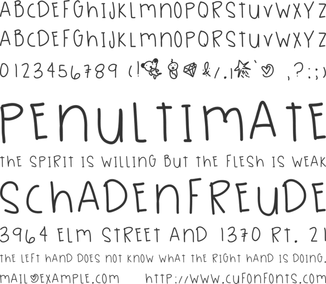 SeaGreen font preview