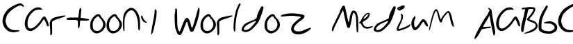 Cartoony_Worldoz Medium font