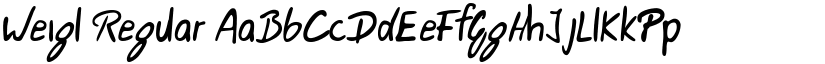 Weigl Regular font
