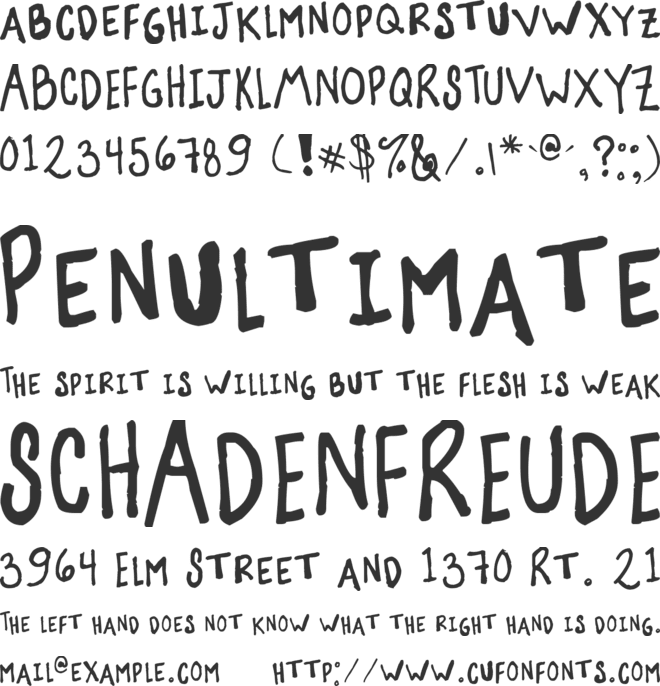 Suzanna font preview