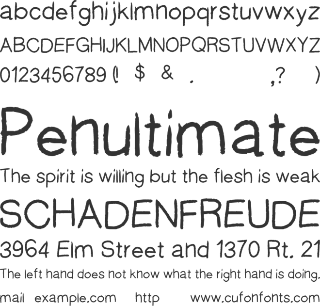 WildThang font preview