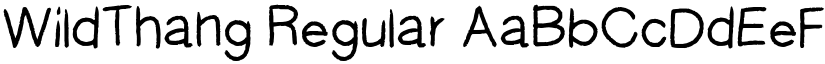 WildThang Regular font