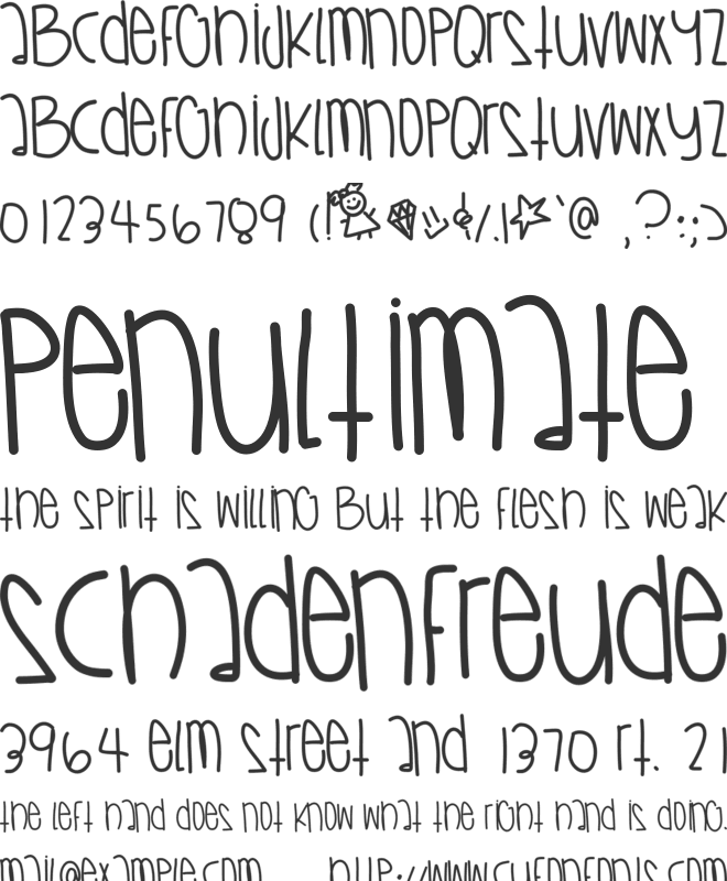 CaliforniaSkies font preview