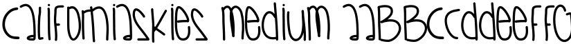 CaliforniaSkies font download
