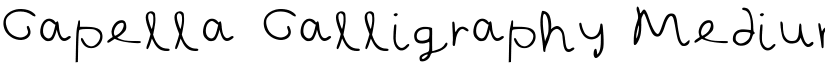 Capella Calligraphy Medium font