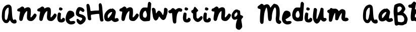 AnniesHandwriting Medium font
