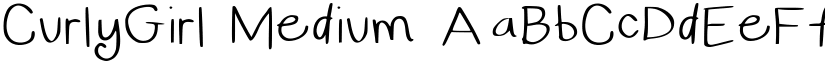 CurlyGirl Medium font