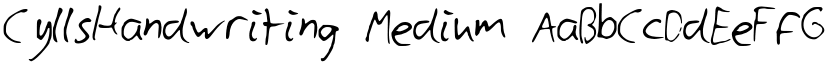 CyllsHandwriting Medium font