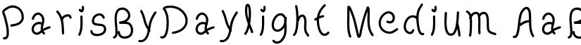 ParisByDaylight Medium font