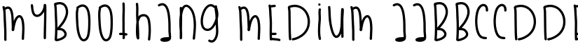 MyBooThang Medium font