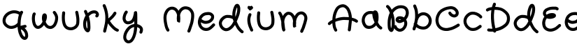 qwurky Medium font