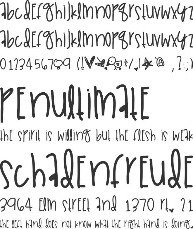 GammaJays font preview