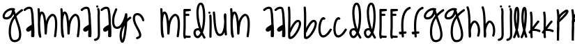 GammaJays Medium font