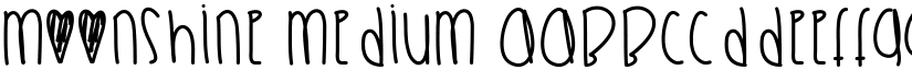 Moonshine Medium font