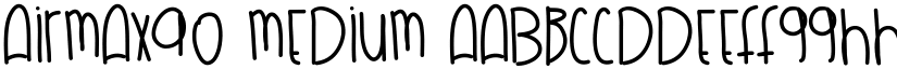 AirMax90 Medium font