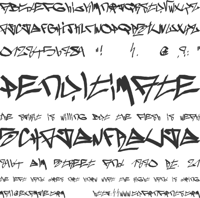 Ghetto-blasterz font preview