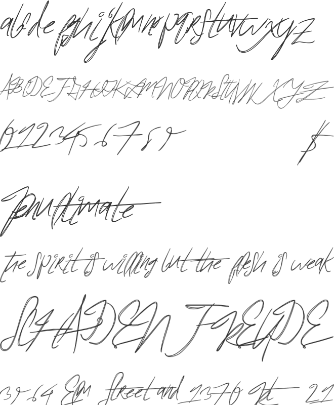 BrokenFixed font preview