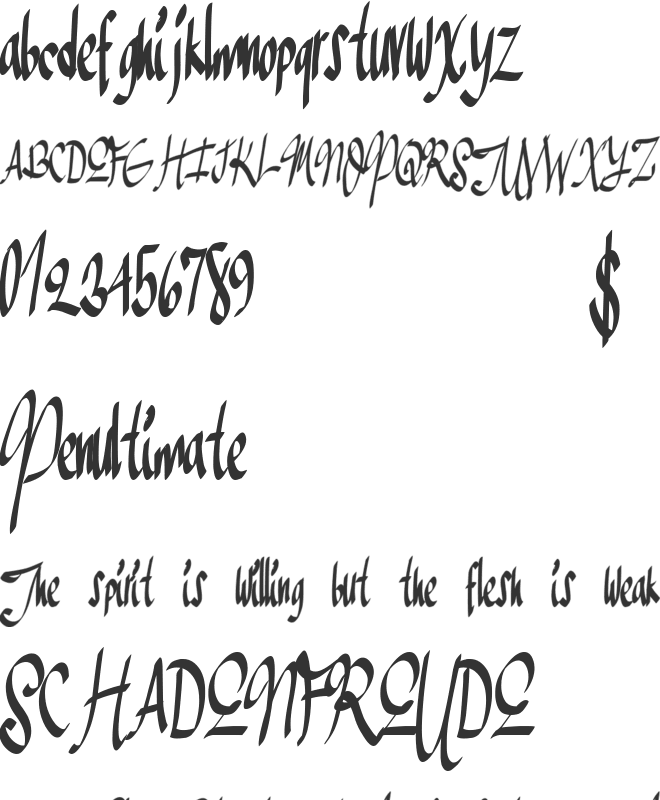 GreaterSales font preview