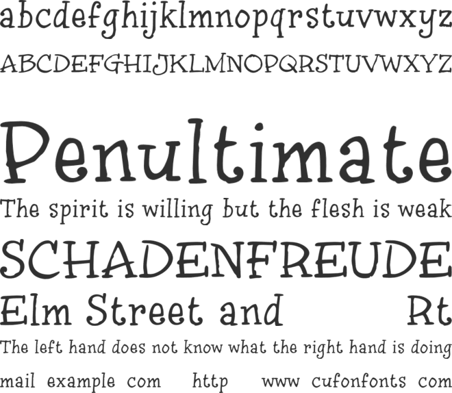InkyDoo_Serif_TRIAL font preview