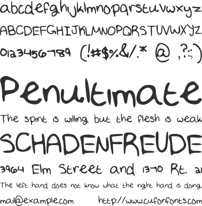 EATMYEGGROLLS font preview