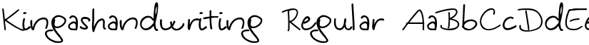 Kingashandwriting Regular font