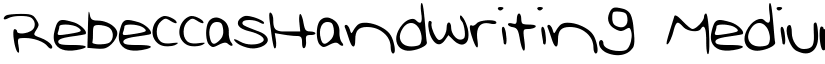 RebeccasHandwriting Medium font