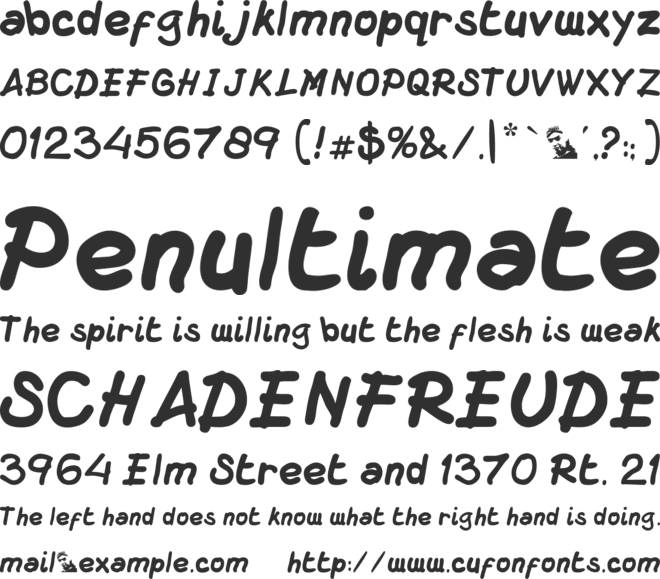 DS Macuzione font preview