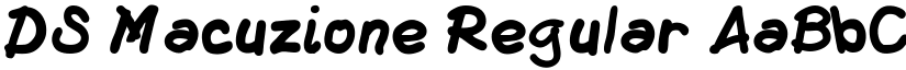 DS Macuzione Regular font