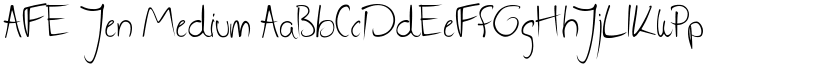 AFE Jen Medium font