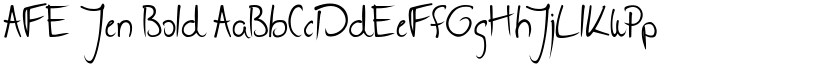 AFE Jen Bold font