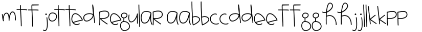 MTF Jotted font download