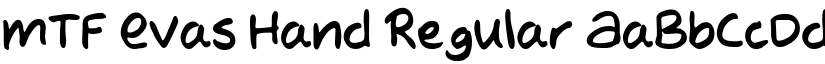 MTF Evas Hand Regular font