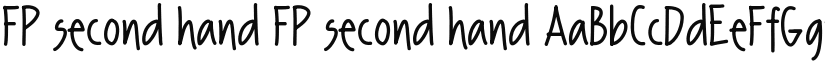 FP second hand font download