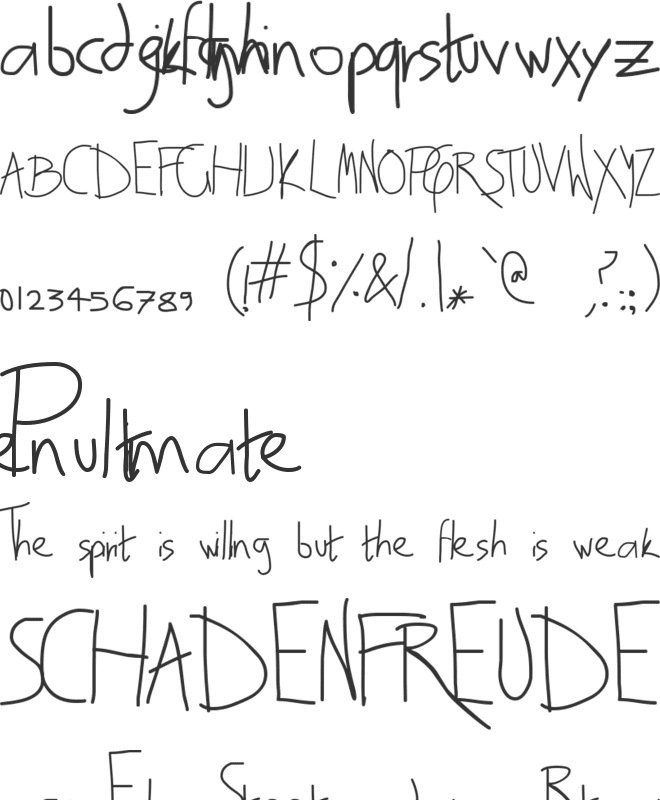 EscapeViaWindow font preview