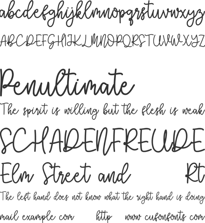 Bellanov font preview